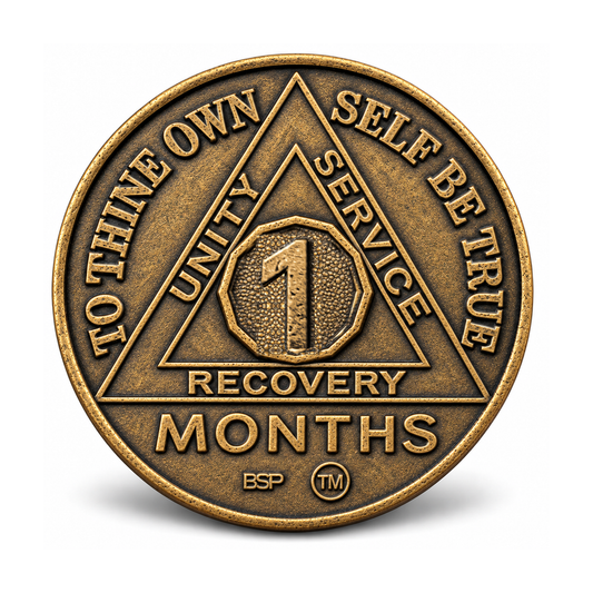 BSP bronze AA recovery coin — 1 months