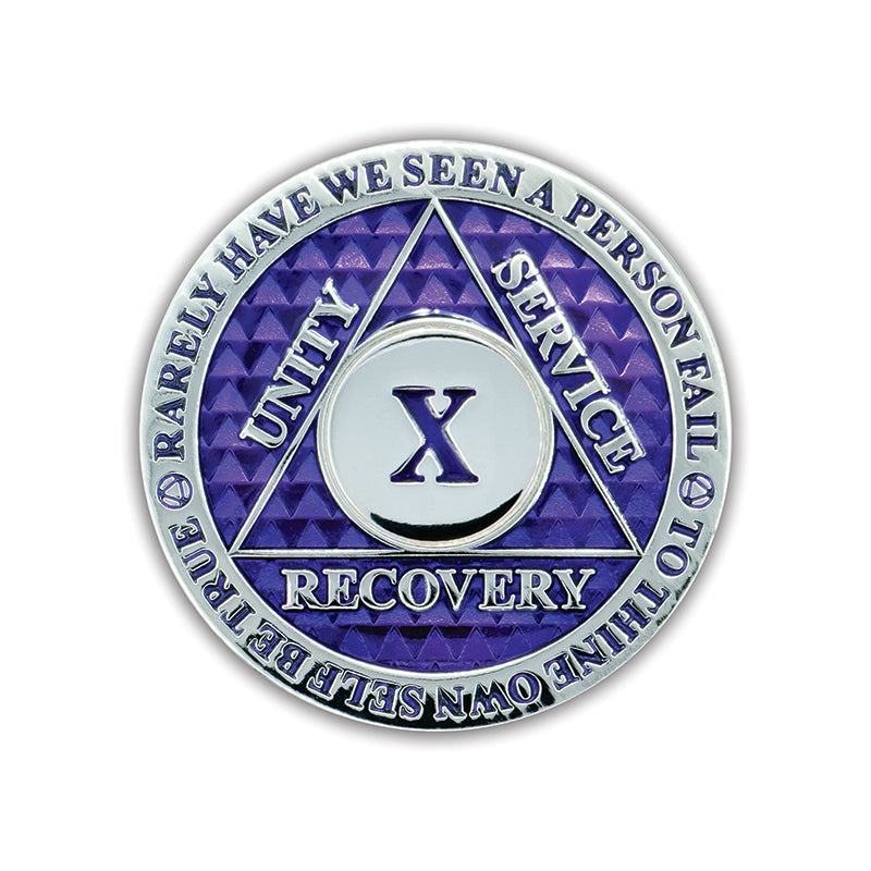 Purple Legacy Triplate AA Chip — 10 Years