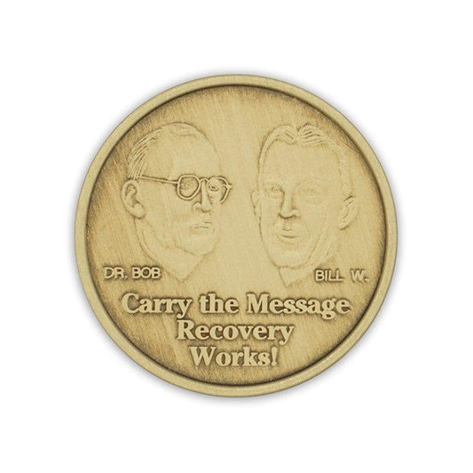 Carry The Message Bronze Affirmation Medallion - The Token Shop