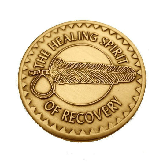 Healing Spirit Bronze Affirmation Medallions - The Token Shop