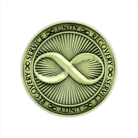 Infinity Bronze Affirmation Medallions - The Token Shop
