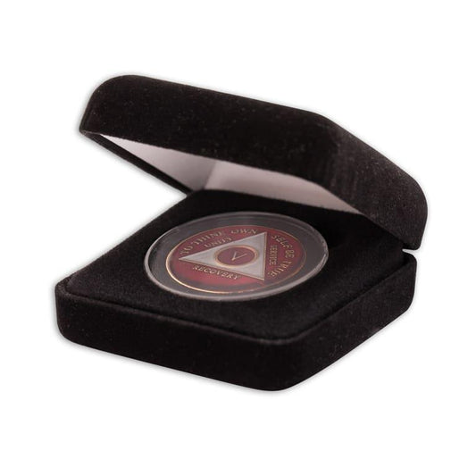 Velvet Gift Box with Air-Tite Coin Capsule - The Token Shop