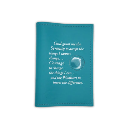 Single Big Book Cover W/Serenity Prayer and Coin Holder