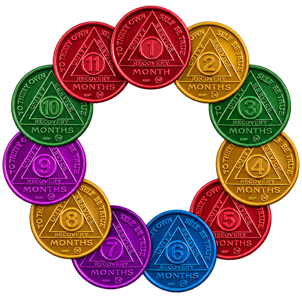 BSP Aluminum Months 1-11 AA Tokens