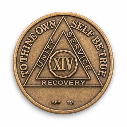 BSP Bronze AA Token — 14 Years — Front
