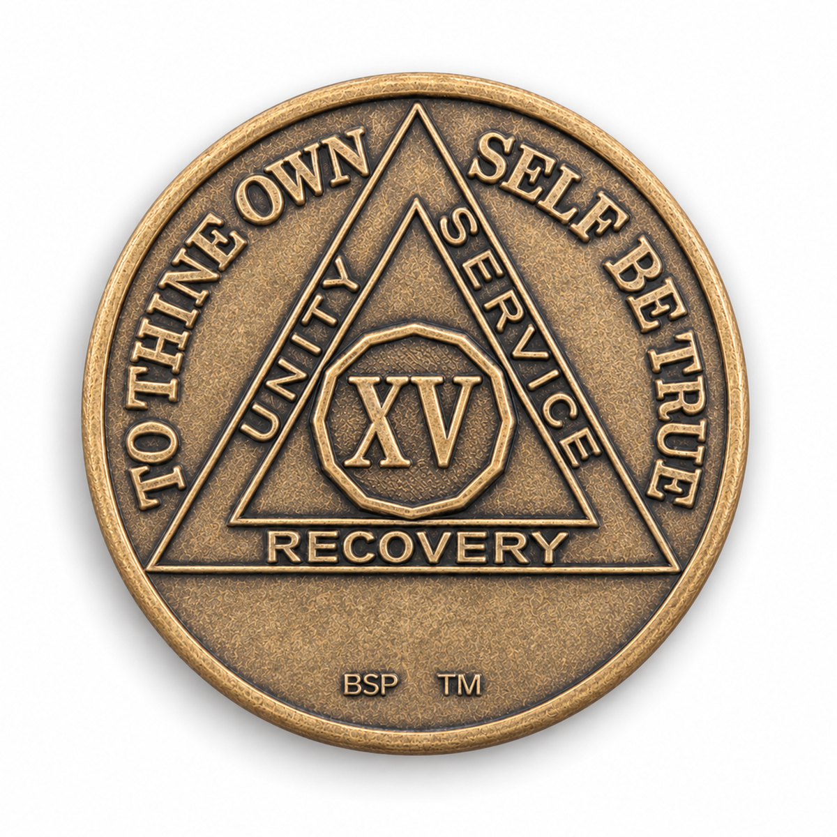 BSP Bronze AA Token — 15 Years — Front