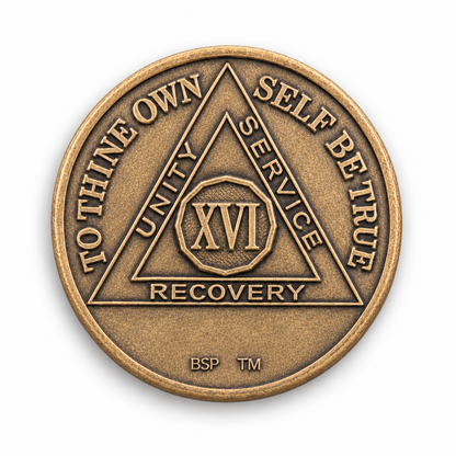 BSP Bronze AA Token — 16 Years — Front