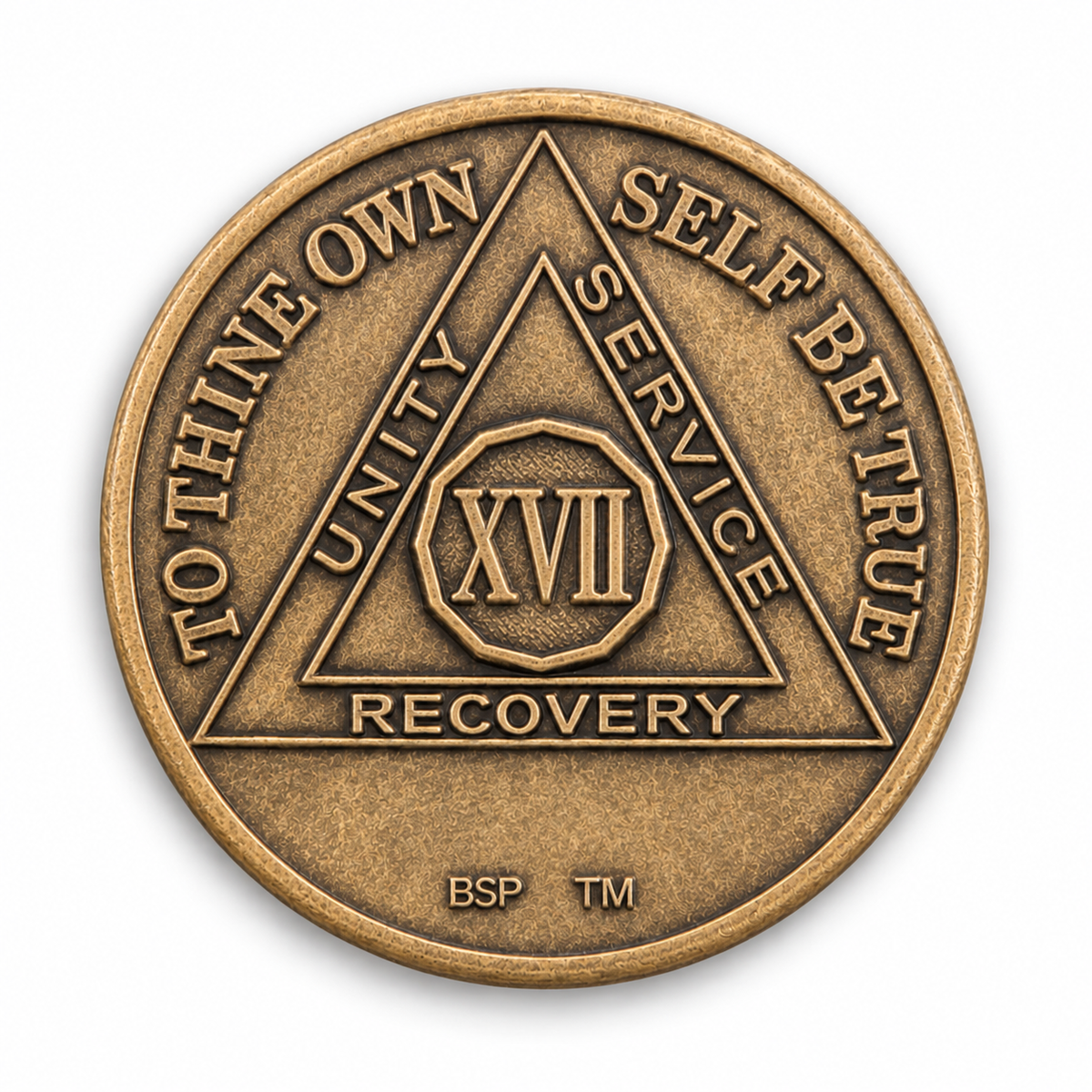BSP Bronze AA Token — 17 Years — Front