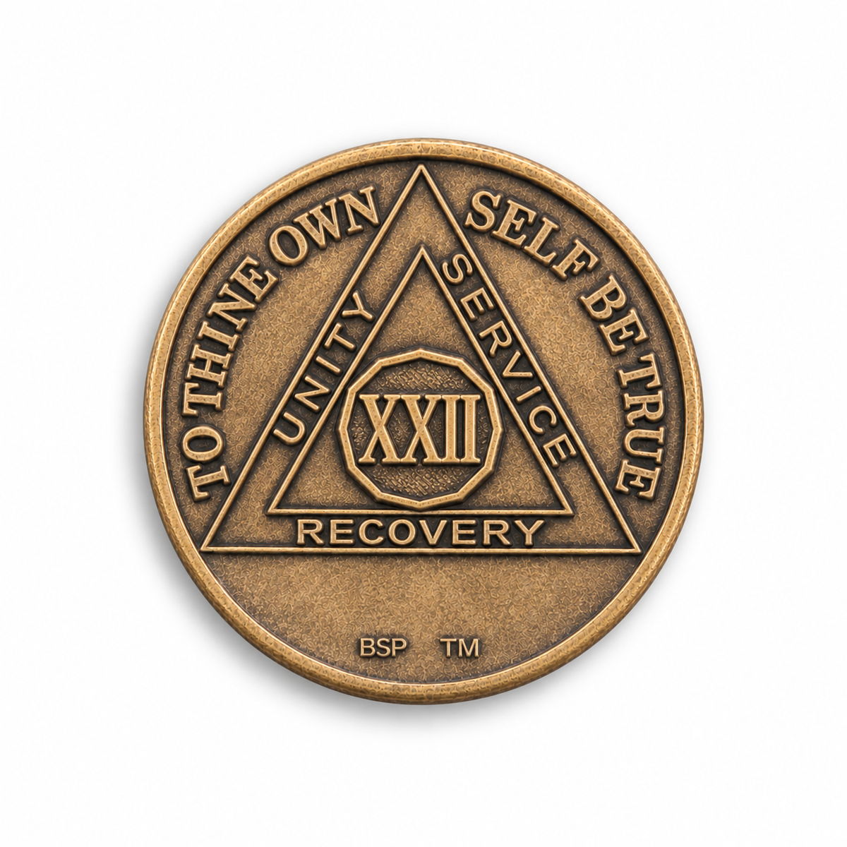 BSP Bronze AA Token — 22 Years — Front