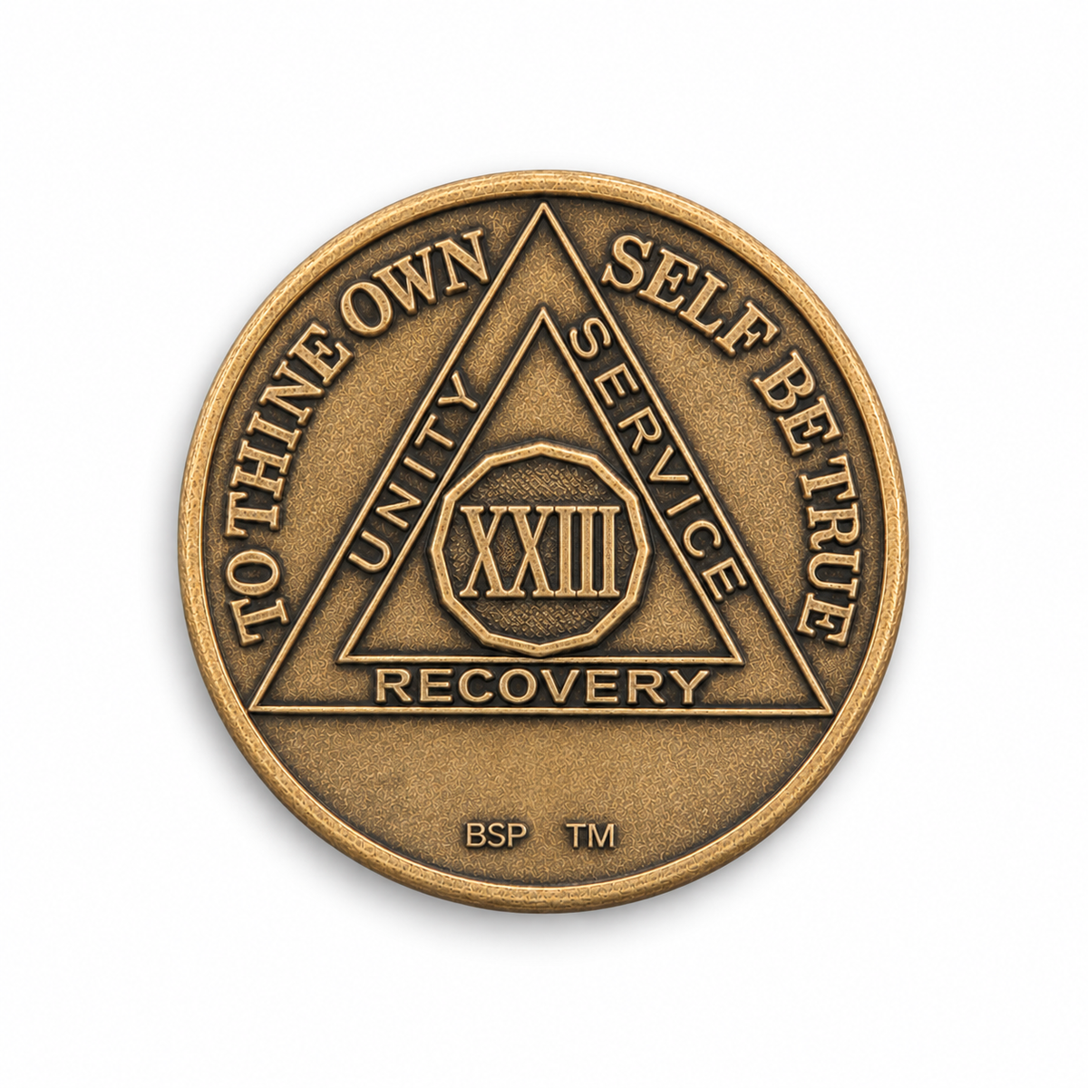 BSP Bronze AA Token — 23 Years — Front