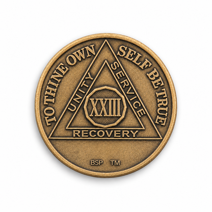 BSP Bronze AA Token — 23 Years — Front