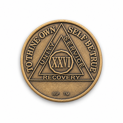 BSP Bronze AA Token — 26 Years — Front