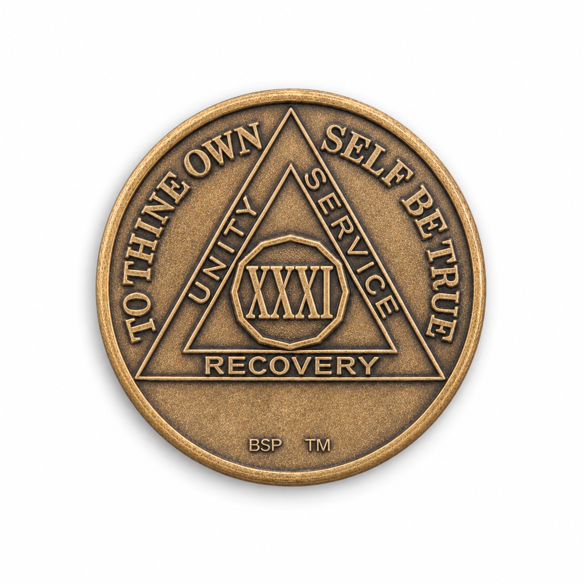 BSP Bronze AA Token — 31 Years — Front