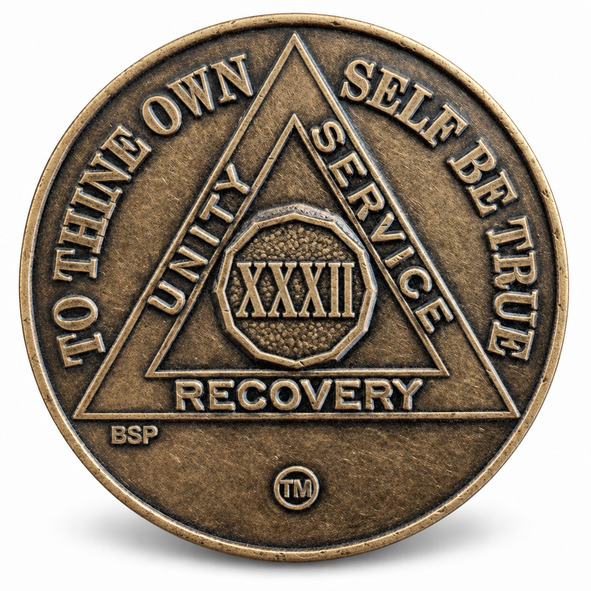 BSP Bronze AA Token — 32 Years — Front
