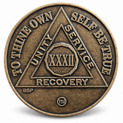 BSP Bronze AA Token — 32 Years — Front
