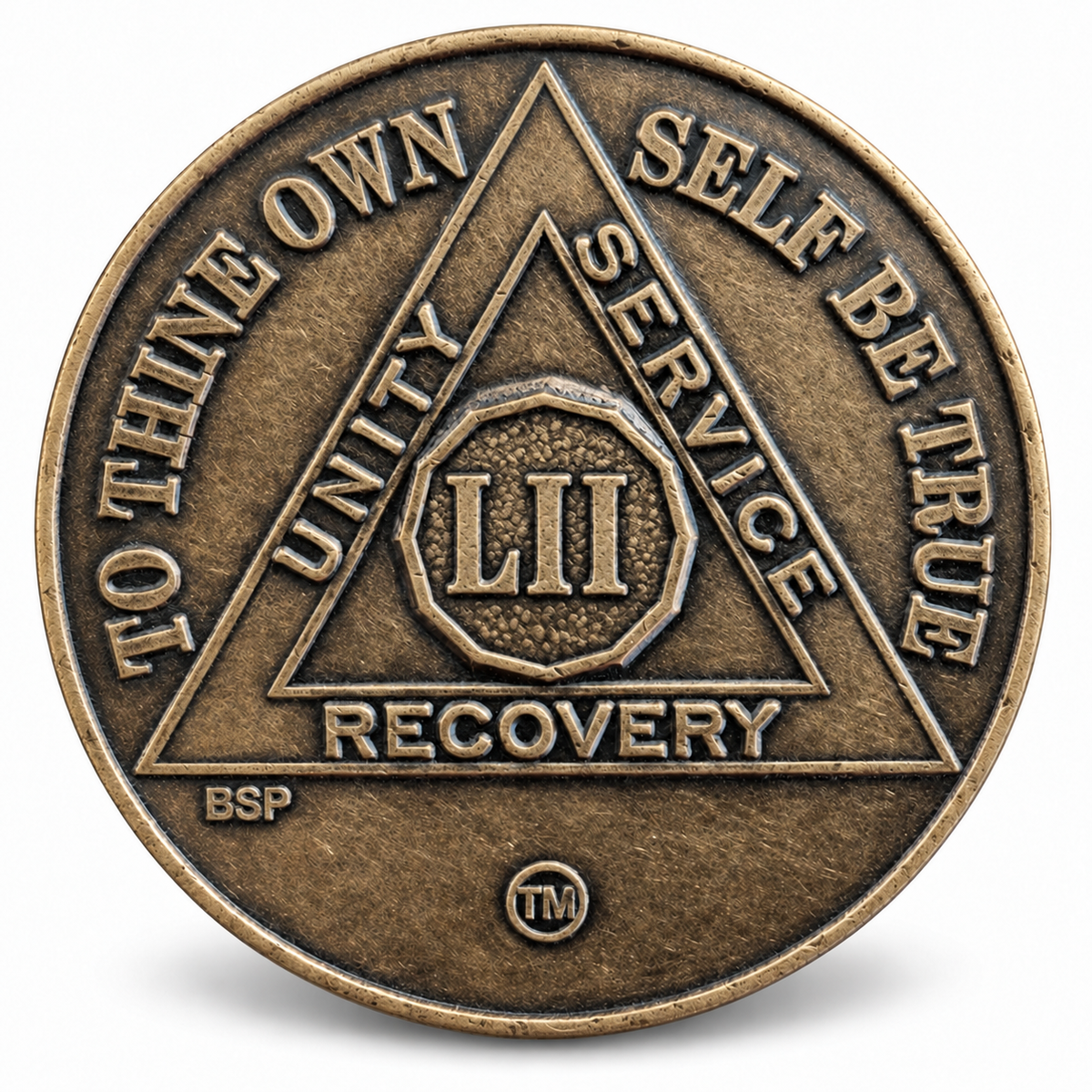 BSP Bronze AA Token — 52 Years — Front
