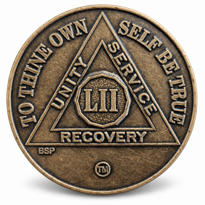 BSP Bronze AA Token — 52 Years — Front
