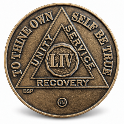 BSP Bronze AA Token — 54 Years — Front