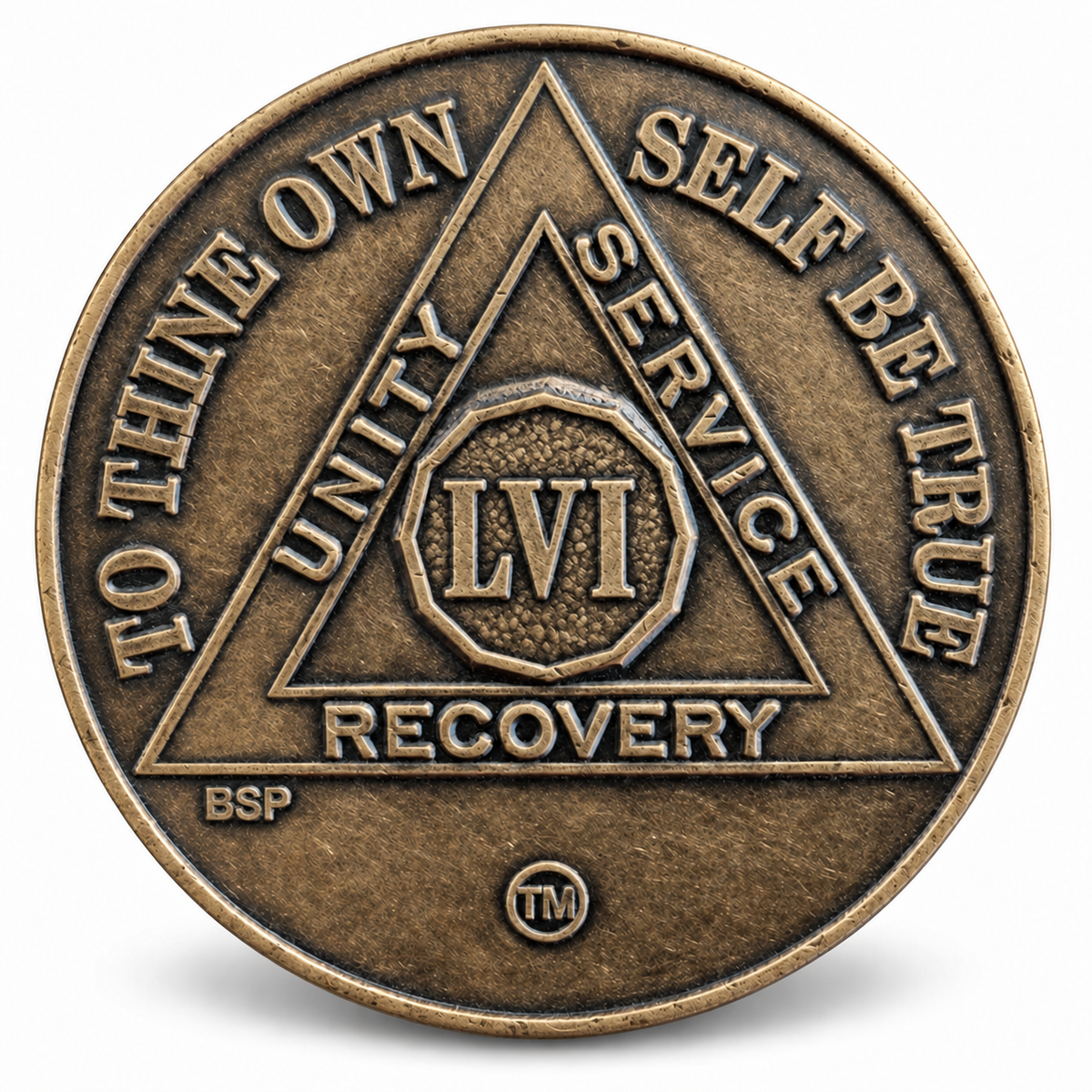 BSP Bronze AA Token — 56 Years — Front