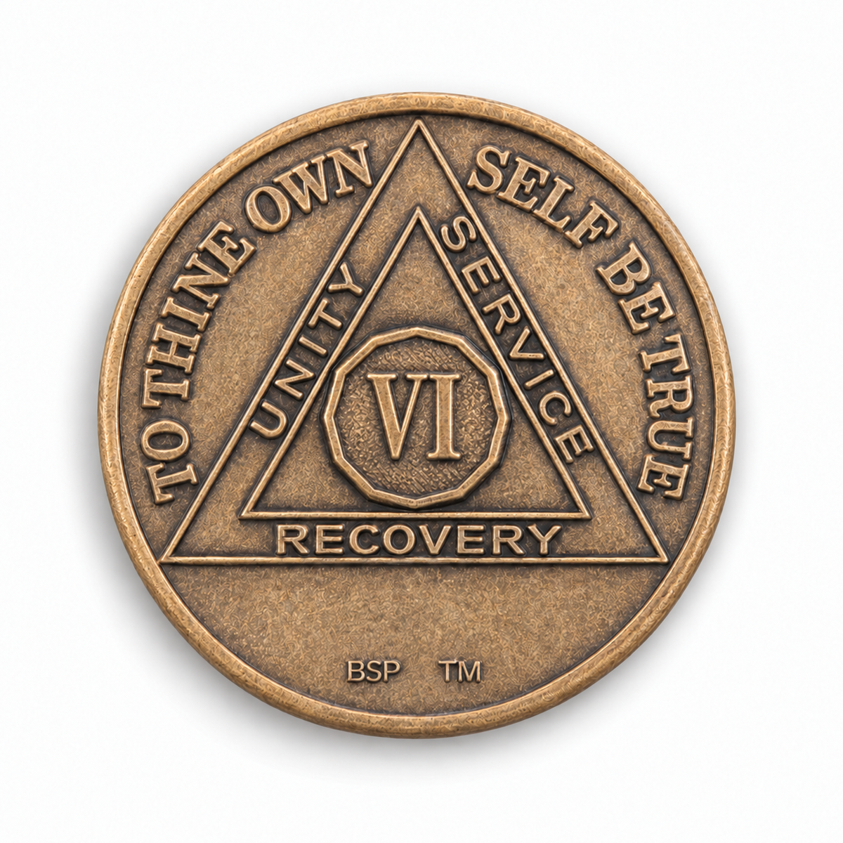 BSP Bronze AA Token — 6 Years — Front