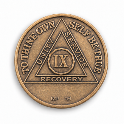 BSP Bronze AA Token — 9 Years — Front