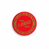 Brushed Gold on Red