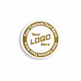 Brushed Gold on White