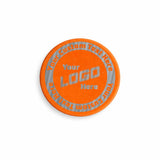 Brushed Silver on Orange