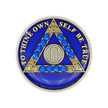 Crystallized Blue Triplate AA Chip - 2 Years