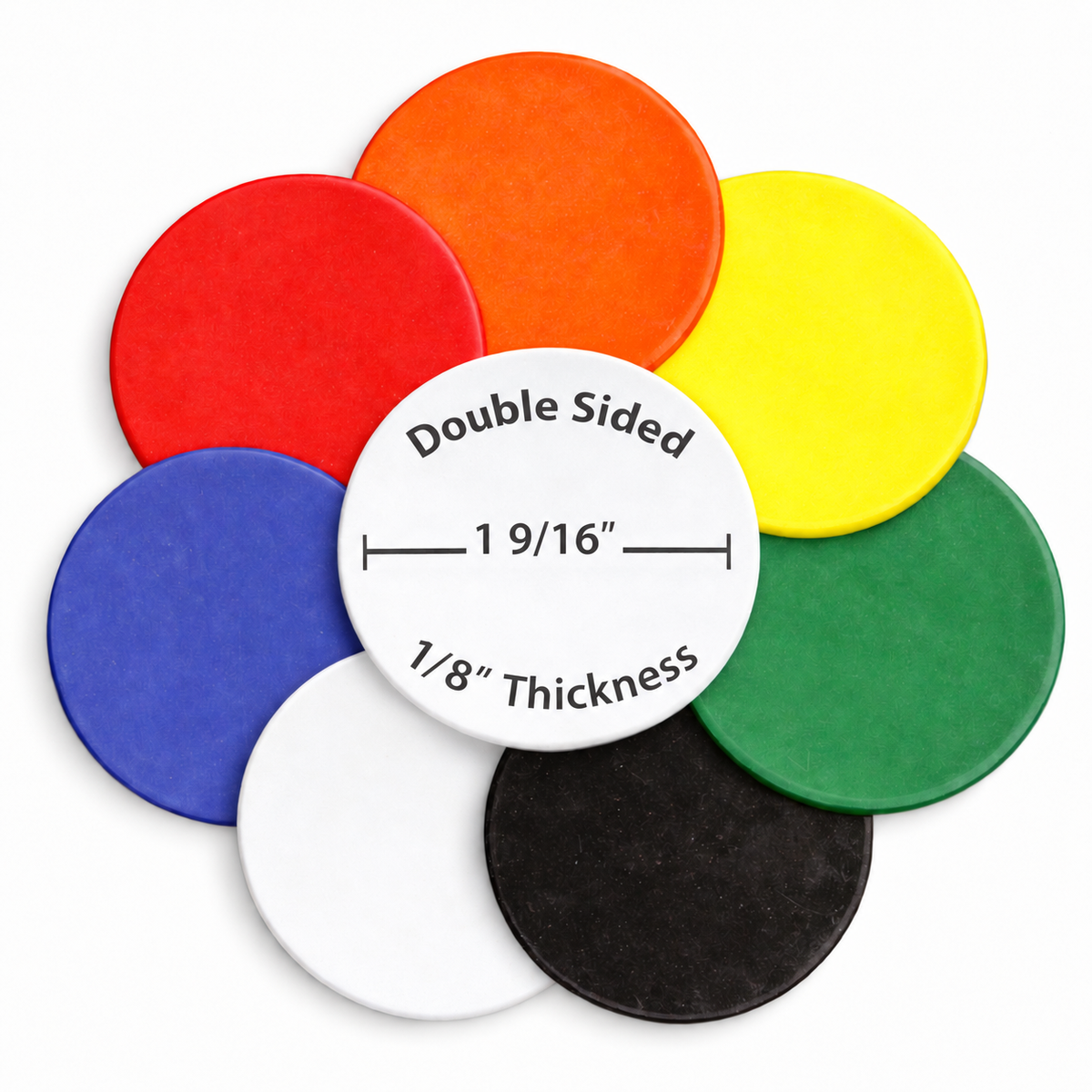 Custom Imprinted Smooth Style Plastic Chips - 2 Sided