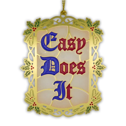 AA Slogan Stained Glass Ornaments | 4 Pack