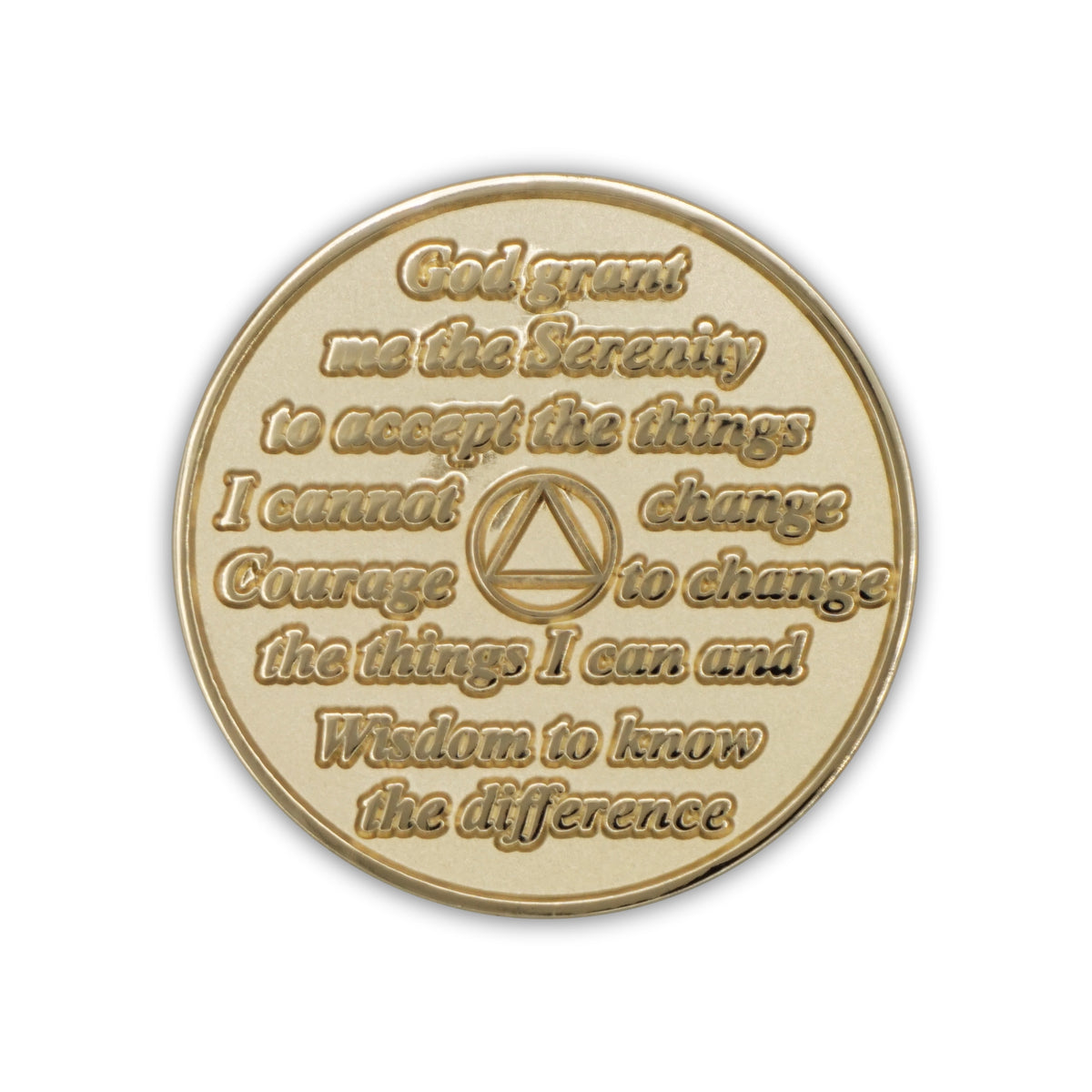 Gold Plated Precious Metal AA Anniversary Medallions