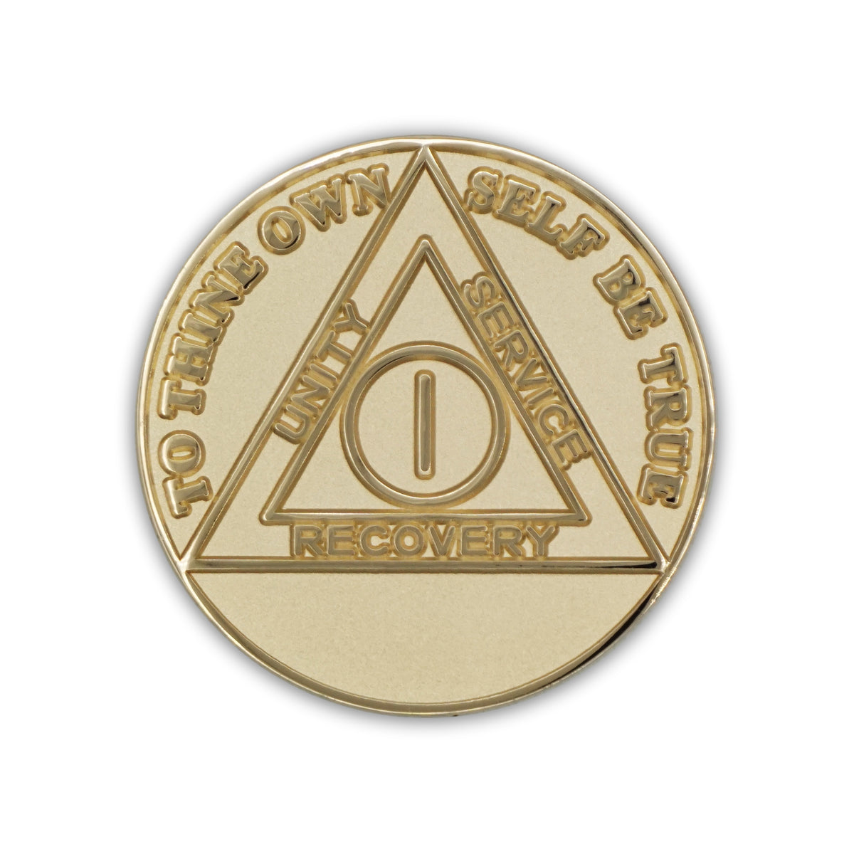 Gold Plated Precious Metal AA Anniversary Medallions