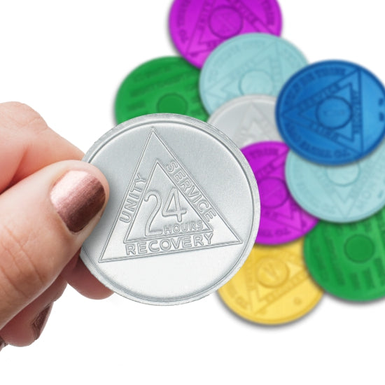 Aluminum Anniversary AA Coins