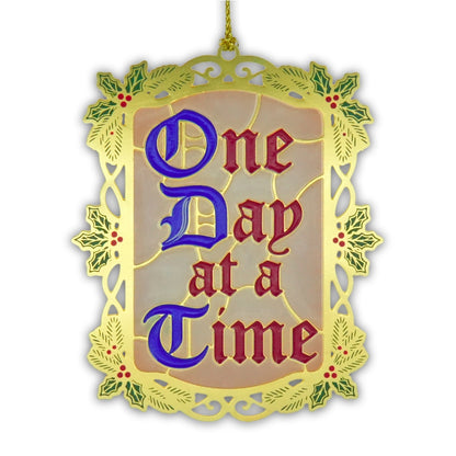 AA Slogan Stained Glass Ornaments | 4 Pack