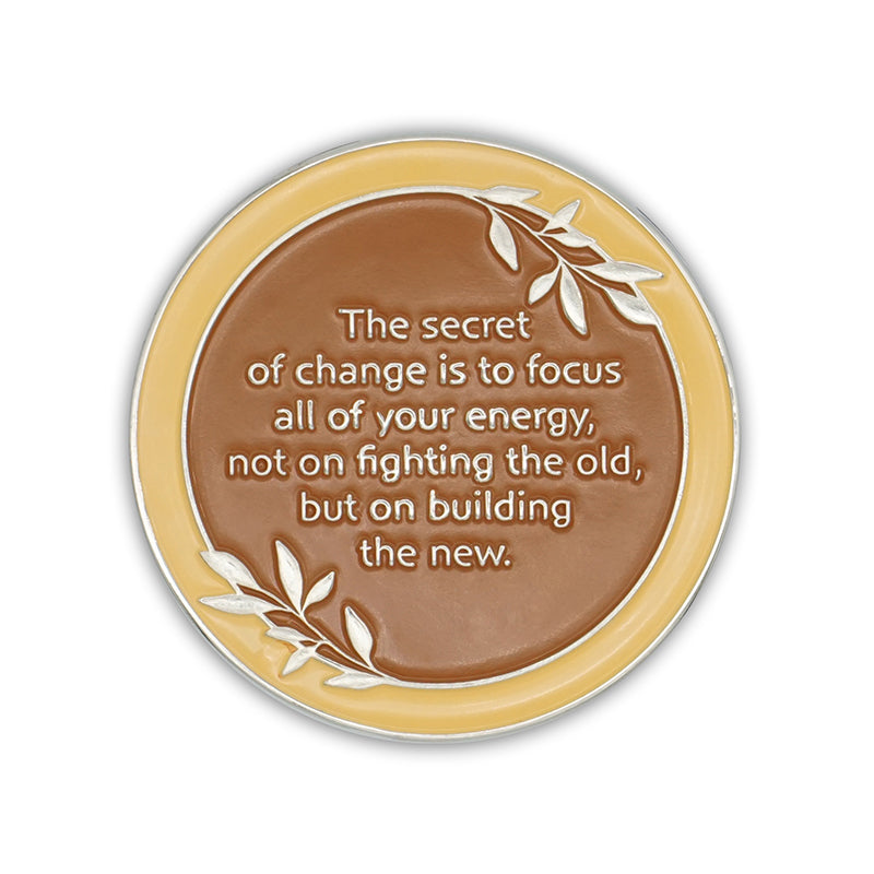 Orange Butterfly Affirmation Medallions