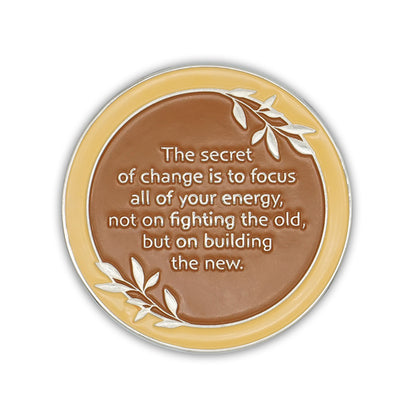 Orange Butterfly Affirmation Medallions