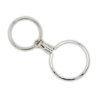 Silver Keychain Coin Holder