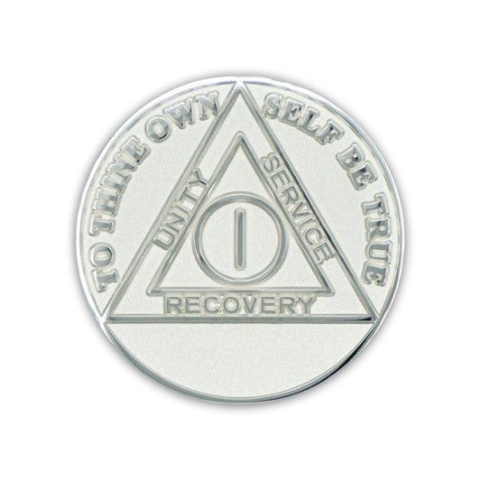 Precious Metal Silver Plated AA Anniversary Medallions