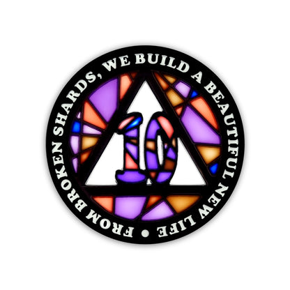 Stained Glass Anniversary AA Coins