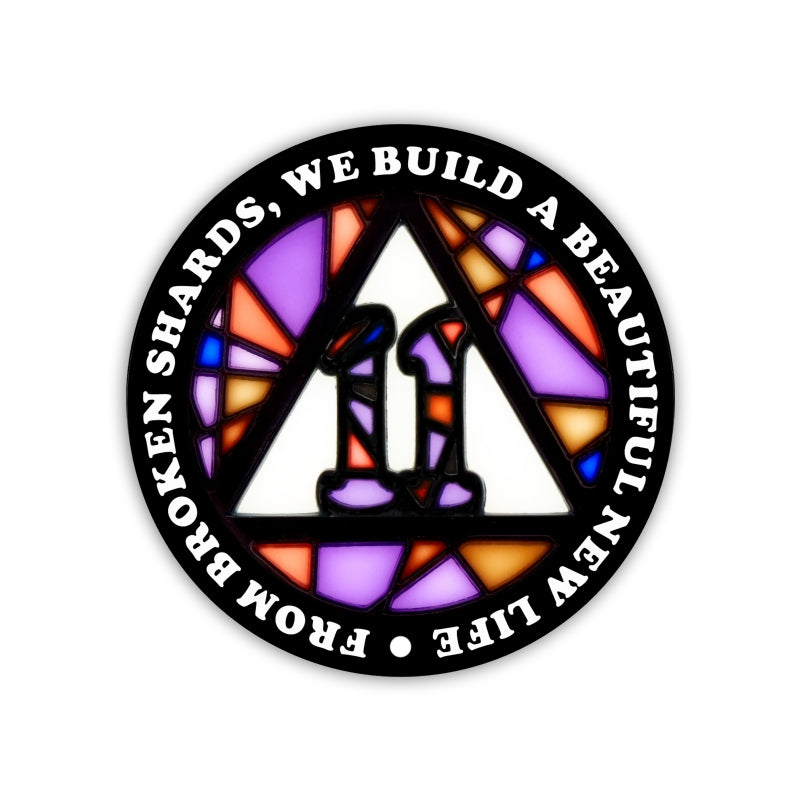 Stained Glass Anniversary AA Coins
