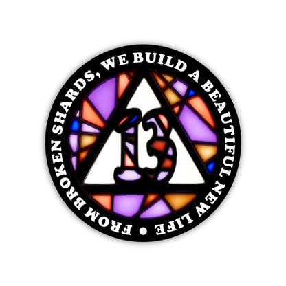 Stained Glass Anniversary AA Coins