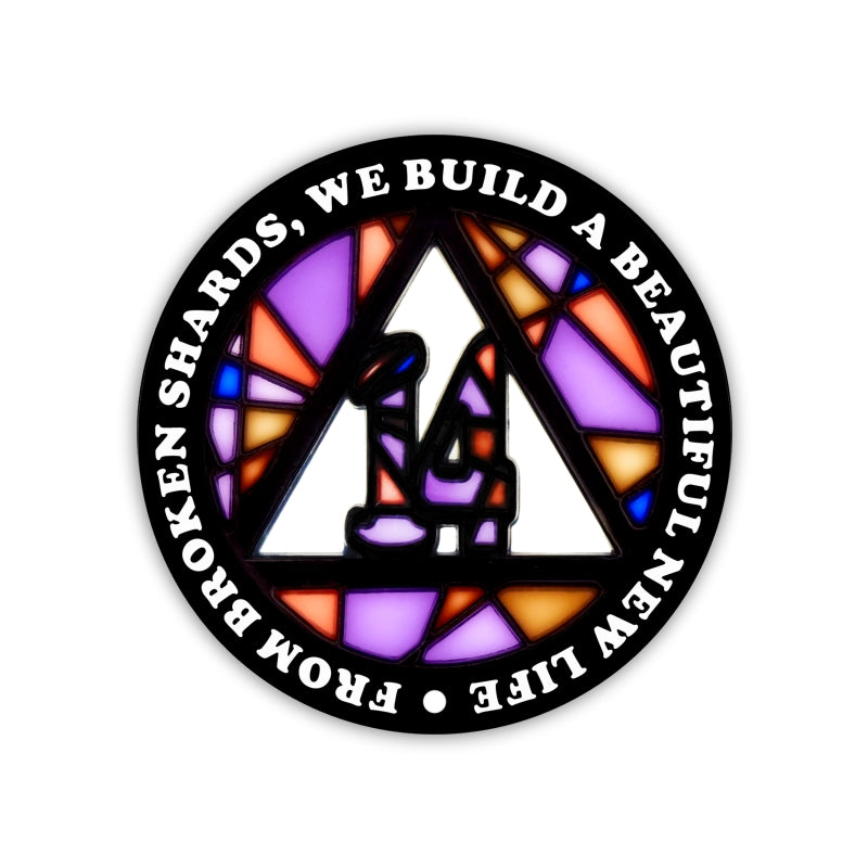 Stained Glass Anniversary AA Coins