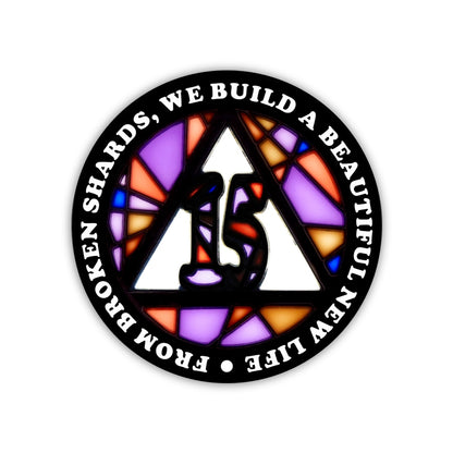 Stained Glass Anniversary AA Coins