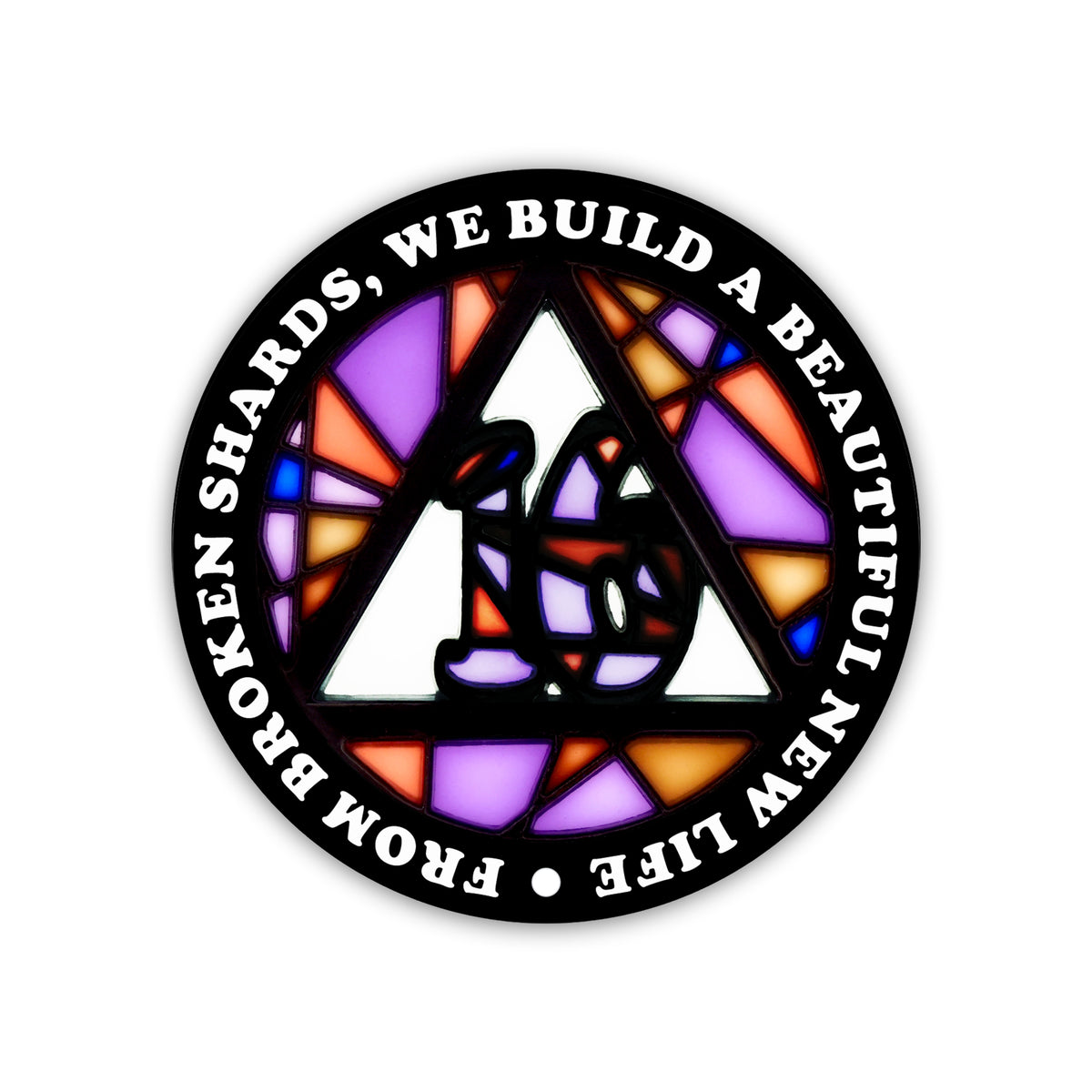 Stained Glass Anniversary AA Coins