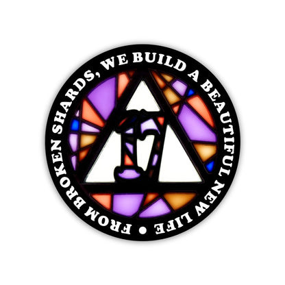 Stained Glass Anniversary AA Coins