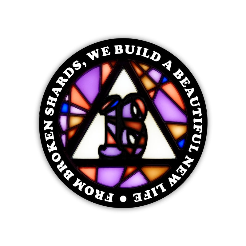 Stained Glass Anniversary AA Coins