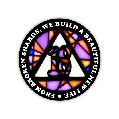 Stained Glass Anniversary AA Coins