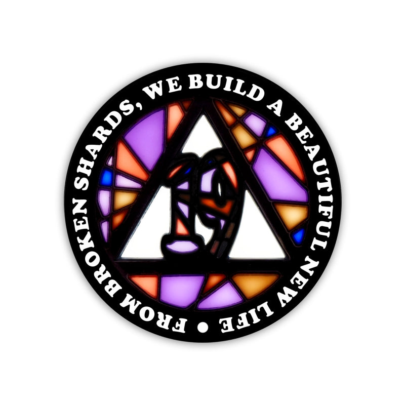 Stained Glass Anniversary AA Coins
