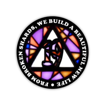 Stained Glass Anniversary AA Coins